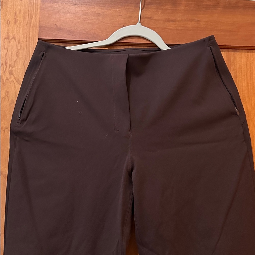 lululemon athletica brown Straight-Leg Performance Trousers 10 - Picture 2 of 5